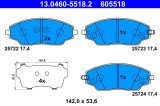 ATE 13.0460-5518.2 set placute frana,frana disc