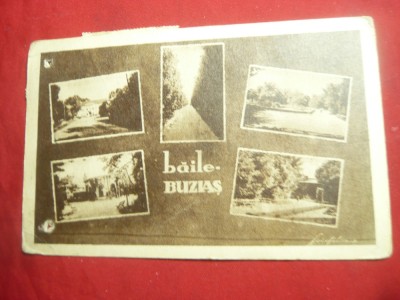 Ilustrata Baile Buzias 1945 circ. la Galati in 1948 Ed. MC Florescu Craiova foto