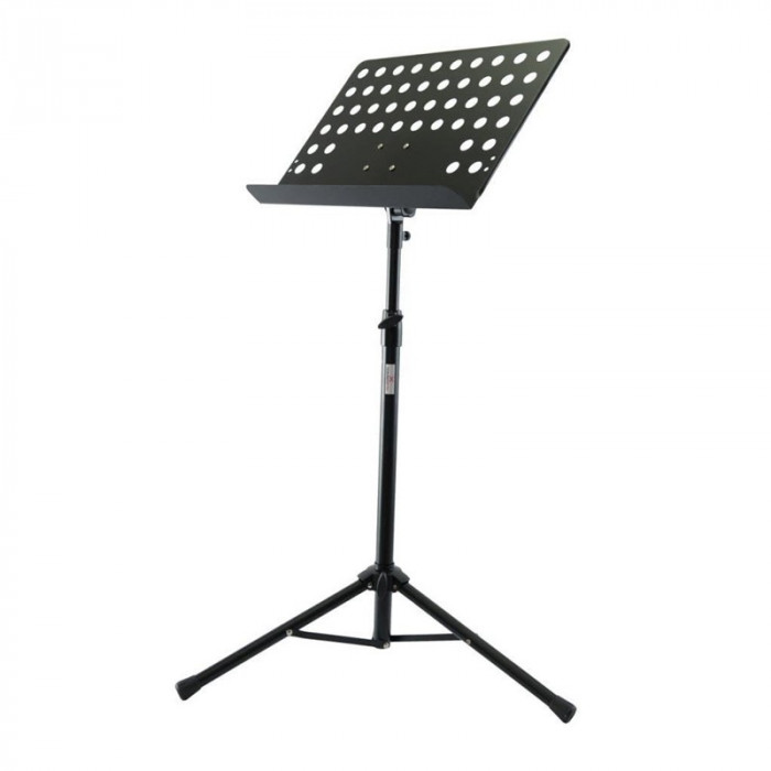 Stativ pentru partitura, 940-1420 mm, inaltime reglabila, Negru