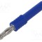 Conector banană 4mm 16A 30V albastru SCH&Uuml;TZINGER