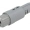 Conector circular 1P mufă tată 2 pini lipire pe cablu 10A
