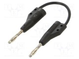 Cablu de măsurare HIRSCHMANN T&amp;M 60VDC 30VAC 6A cu soclu axial 2mm negru