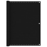 Cumpara ieftin Paravan de balcon, negru, 120x400 cm, HDPE