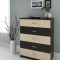 Comoda 5 Sertare Wenge + Mesteacan