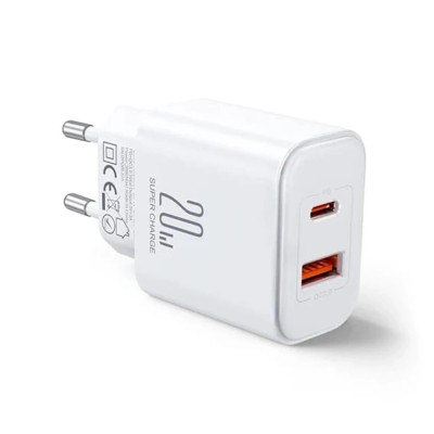 Incarcator priza USB, Type-C, 20W - JoyRoom (JR-TCF05) - Alb foto