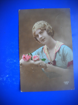 HOPCT 95952 ANUL 1917-FEMEI FEMEI -ROMANTICA-FELICITARE FRANTA-FR-CIRCULATA foto