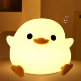 LOSUN Duck Night Light pentru copii, Cute Minting Duck Touch Lampă Silicon cu Di, Oem