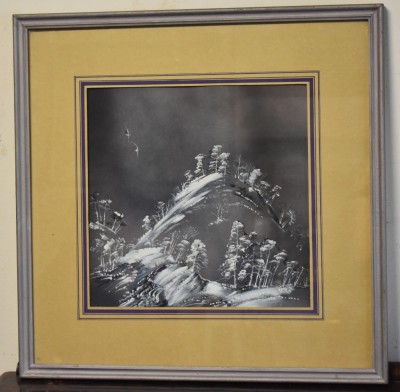 Constantin Tofan (n.1952) - Peisaj Hibernal 1992 / tehnica mixta foto