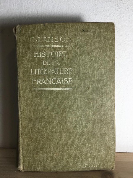 Gustave Lanson - Histoire de la Litterature Francaise