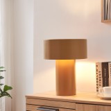 Tischleuchte K&ouml;mn Metall 37x30x30 cm Braun [lux.pro]