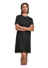 Rochie casual pentru femei Urban Classics Boxy Lace Hem Tee, negru, S - OUTLET