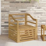 Canapea exterior vidaXL Lemn Acacia Alb 63 x 67 x 73 cm Mobila Gradina Durabil Rezistent Vreme