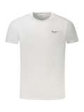 Cumpara ieftin Tricou barbati, cu mini logo, Slim fit, Alb, XL
