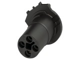 Conector M12, 4 pini, drept, 12A, 63V, THR