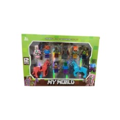 Set 10 figurine MyWorld, multicolore, 5-7cm