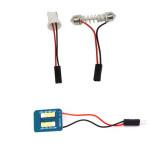 Placuta LED 8 smd cu adaptor C5W si T10, CBT 507, Universal