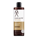 Cumpara ieftin Man Alive Leather Oud - Gel de dus, 500 ml