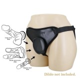 Ham Harness Briefs Caludio I, Fixare cu Ventuza, Negru