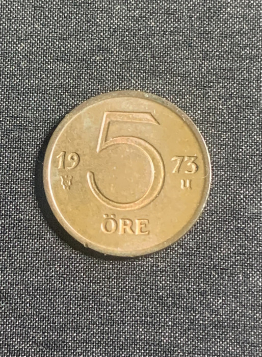 Moneda 5 ore 1973 Suedia