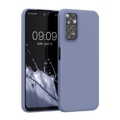 Husa Kwmobile pentru Xiaomi Redmi Note 11/Redmi Note 11s, Silicon, Albastru, 57368.12 foto