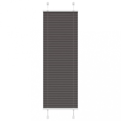 vidaXL Jaluzea plisată negru 40x100 cm Lățime țesătură 39,4cm poliester foto