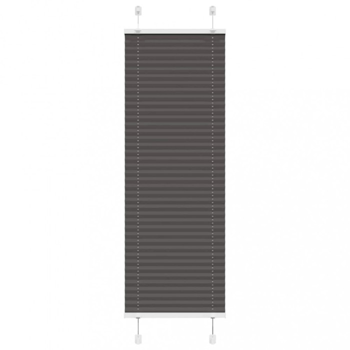 vidaXL Jaluzea plisată negru 40x100 cm Lățime țesătură 39,4cm poliester