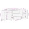 Bufet 3 buc. 60 x 33 x 75 cm Lemn de mango solid - 13