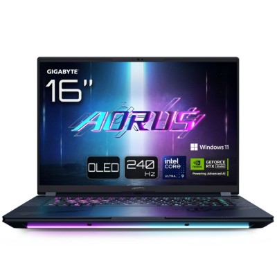 Laptop Gigabyte AORUS MASTER 16 BYHC5PTE64SP 16&amp;quot; intel core ultra 9 275HX 32 GB RAM 1 TB SSD RTX 5080 Qwerty Spaniolă Qwerty por foto