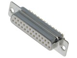 Conector D-Sub 25 pini mamă cablu aurit