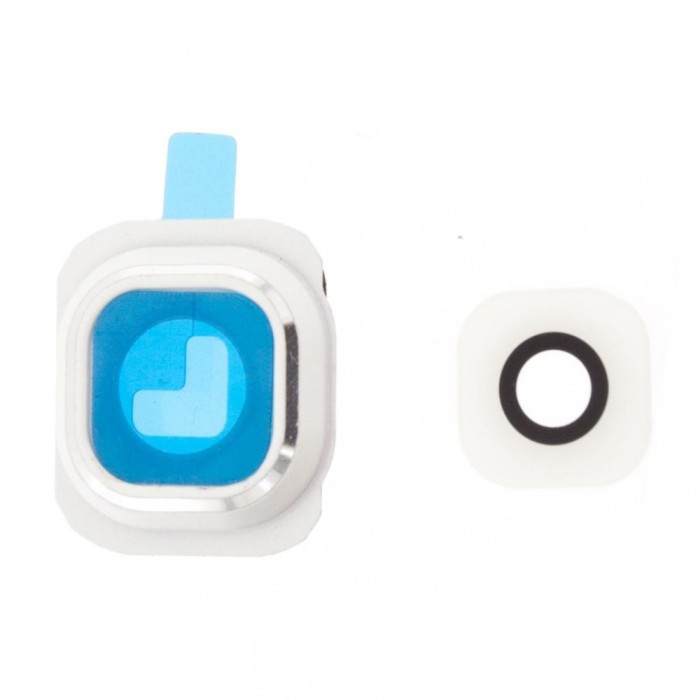 Geam Camera Samsung Galaxy S6 G920, SET, Alb