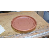 Farfurie ghiveci, plastic, rotunda, teracota, D 23 cm
