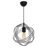 Cumpara ieftin Lustra Idris E27 negru D30x75cm