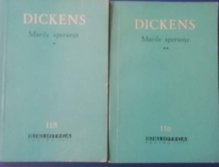 myh 48f - BPT - Charles Dikens - Marile sperante - 2 volume - ed 1962