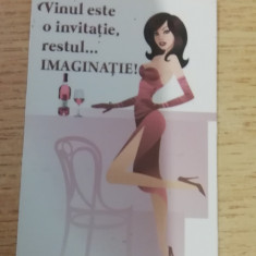 M3 C3 - Magnet frigider - Tematica reclama - vin - Crama Ceptura - Caricatura!