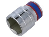 Cheie tubulară HEX 24mm 1/2 KING TONY, cap 6-puncte, manșon 42mm scurt