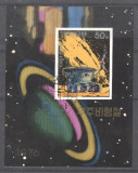 Korea 1976 Space, imperf. sheet, used T.346, Stampilat