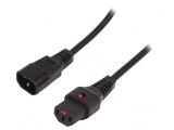 Cablu Alimentare IEC C13 Mamă la C14 Tată 3.5m cu Blocare