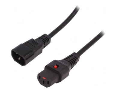 Cablu de Alimentare IEC C13 C14 1,5m cu Blocare foto