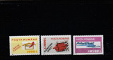 Romania 2002-Servicii postale-Uzuale,,serie 3 valori dantelate,MNH