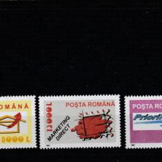 Romania 2002-Servicii postale-Uzuale,,serie 3 valori dantelate,MNH