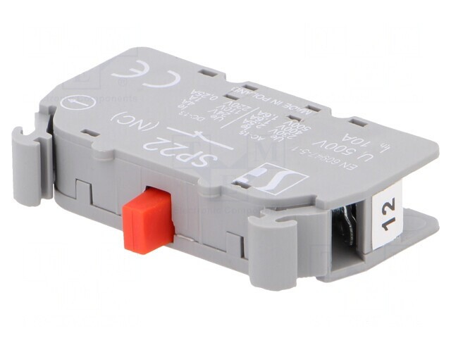 Element de contact 22mm NC 2,5A 230VAC 4A 24VDC