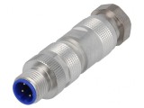 Mufă M12 PIN 4 Ethernet pe cablu IDC drept 6-8mm