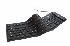 Tastatura flexibila din silicon EM3127 foto