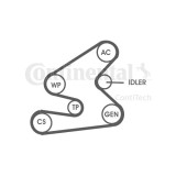 Set curea transmisie cu caneluri Opel Astra H (L48) Contitech 6PK1623D1