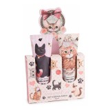 Cumpara ieftin Set 2 creme maini, 1 pila unghii aroma Vanilie si Caramel, Bomboane 10 x 3 x 16 H, 2 x 30 ml