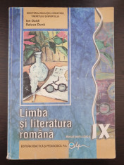 LIMBA SI LITERATURA ROMANA MANUAL PENTRU CLASA A IX-A - Duna foto