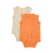 Set 2 body-uri fara maneci Printed, BabyCosy, 50% modal+50% bumbac, Stone/Apricot (Marime: 18-24 Luni)