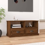 Comodă TV, stejar maro, 93x35,5x45 cm, lemn prelucrat