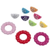 Bijuterii din plastic pentru activitati crafts,20mm,20 bucati set
