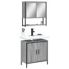 VidaXL Set mobilier de baie, 2 piese, gri sonoma, lemn prelucrat 3214663